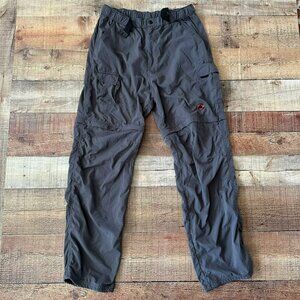 Mammut Mens size XL Outdoor Hiking Zip Off Pants in Gray